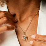 Throat Chakra Necklace - Gold