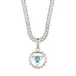 Men's Throat Chakra Necklace Cuban Chain