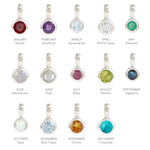 Birthstone Charms Silver