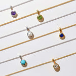 Birthstone Necklaces, Sterling Silver Birthstone Necklaces, Gold Birthstone Necklaces, Gemstone Birthday Necklaces