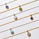 Birthstone Necklaces, Sterling Silver Birthstone Necklaces, Gold Birthstone Necklaces, Gemstone Birthday Necklaces