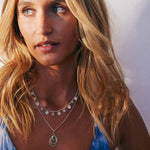 Blue Topaz Infinity Necklace