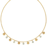 LAKSHMI BLUE TOPAZ NECKLACE GOLD