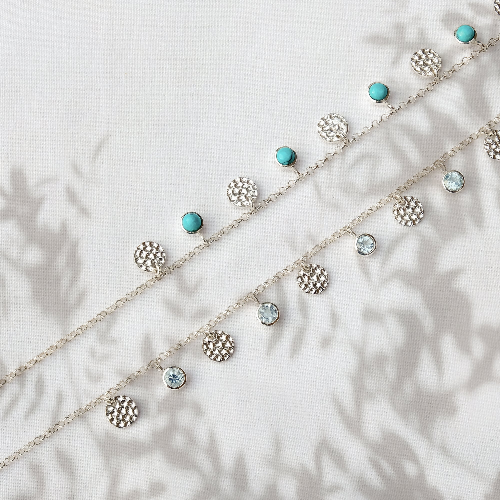 Lakshmi Necklace - Turquoise and Blue Topaz