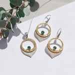 Green Onyx Necklace and Earrings