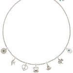 Silver Peace Charm Necklace
