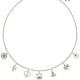 Silver Peace Charm Necklace