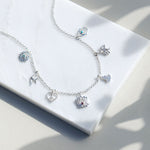 Silver Peace Charm Necklace