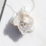 Silver Peace Heart Necklace