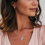 Swallow Symbol Silver Necklace