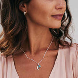 Swallow Symbol Silver Necklace