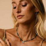 Green Onyx and Opal Necklace