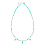 Pearl and Apatite Beaded Necklace