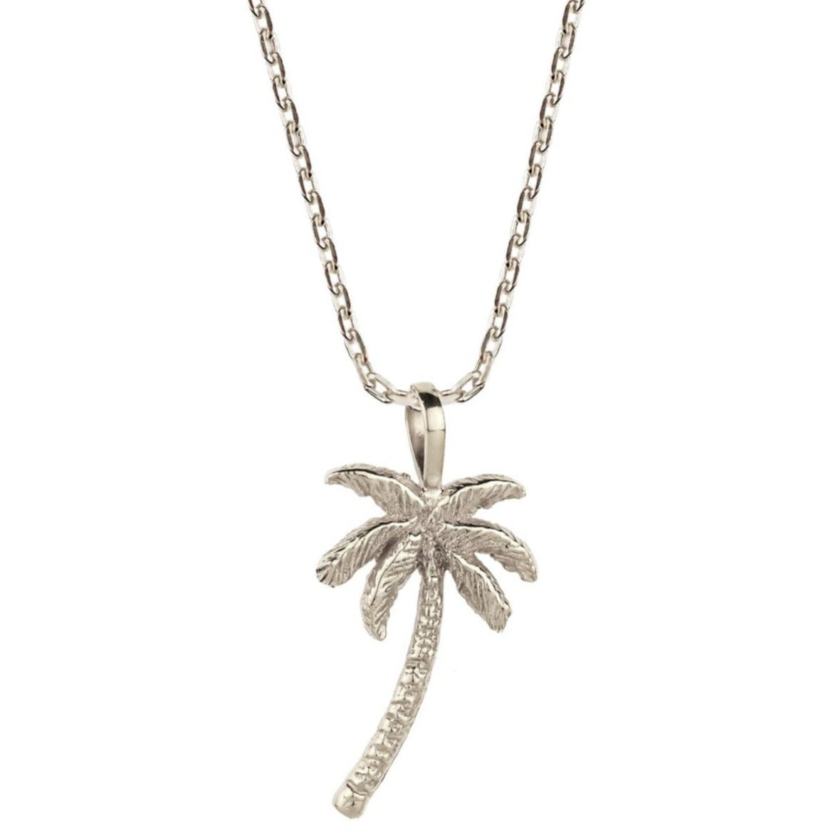 Silver Palm Tree Necklace