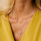 Silver Palm Tree Necklace