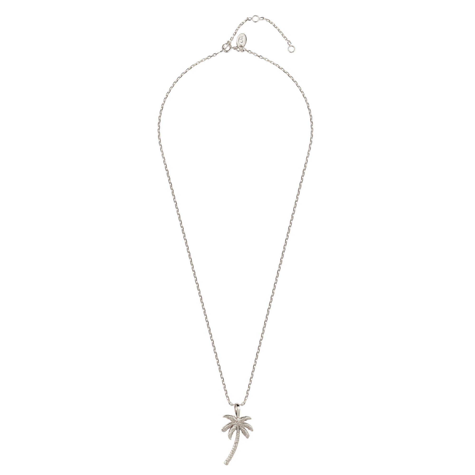 Silver Palm Tree Necklace