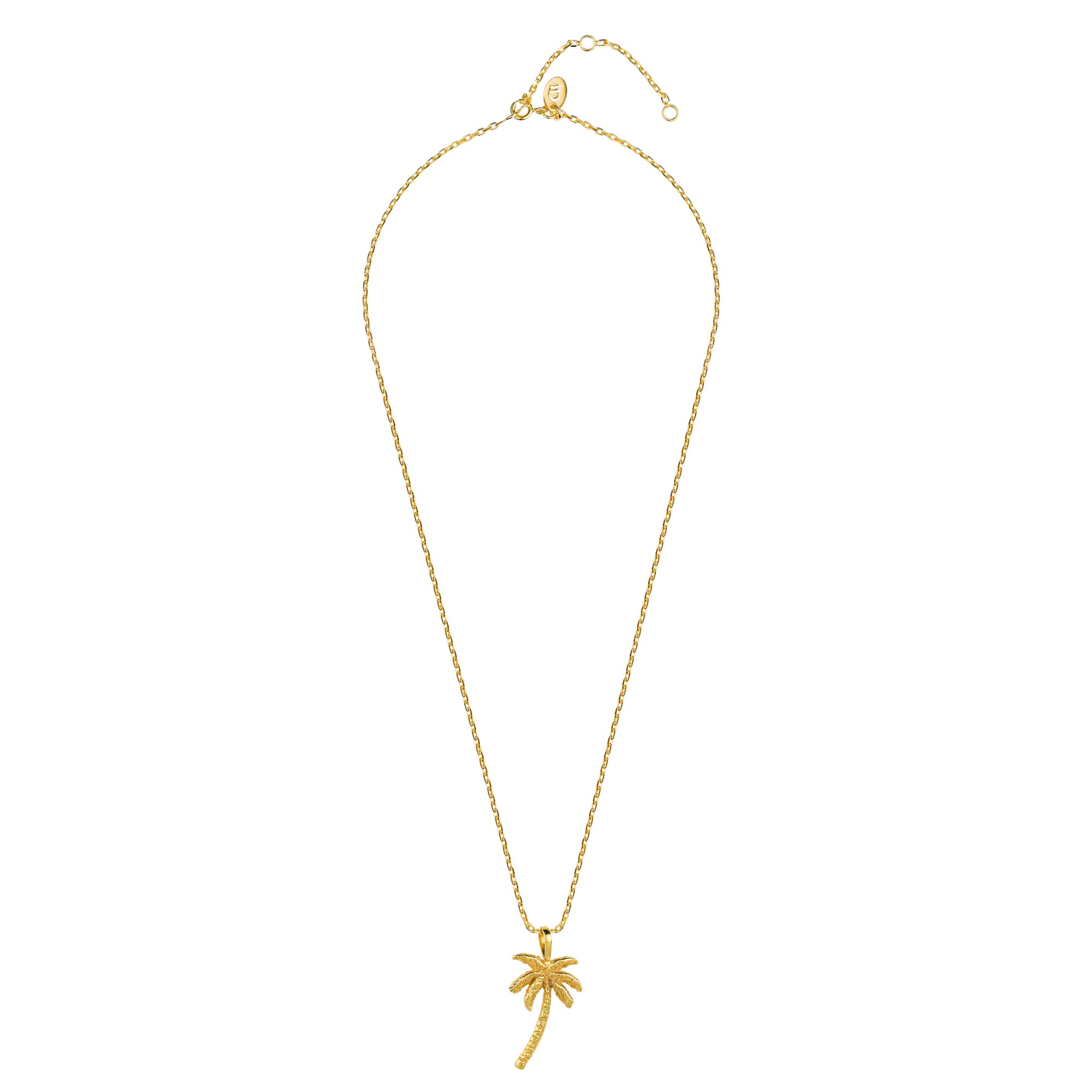 Gold Plated Palm Tree Necklace