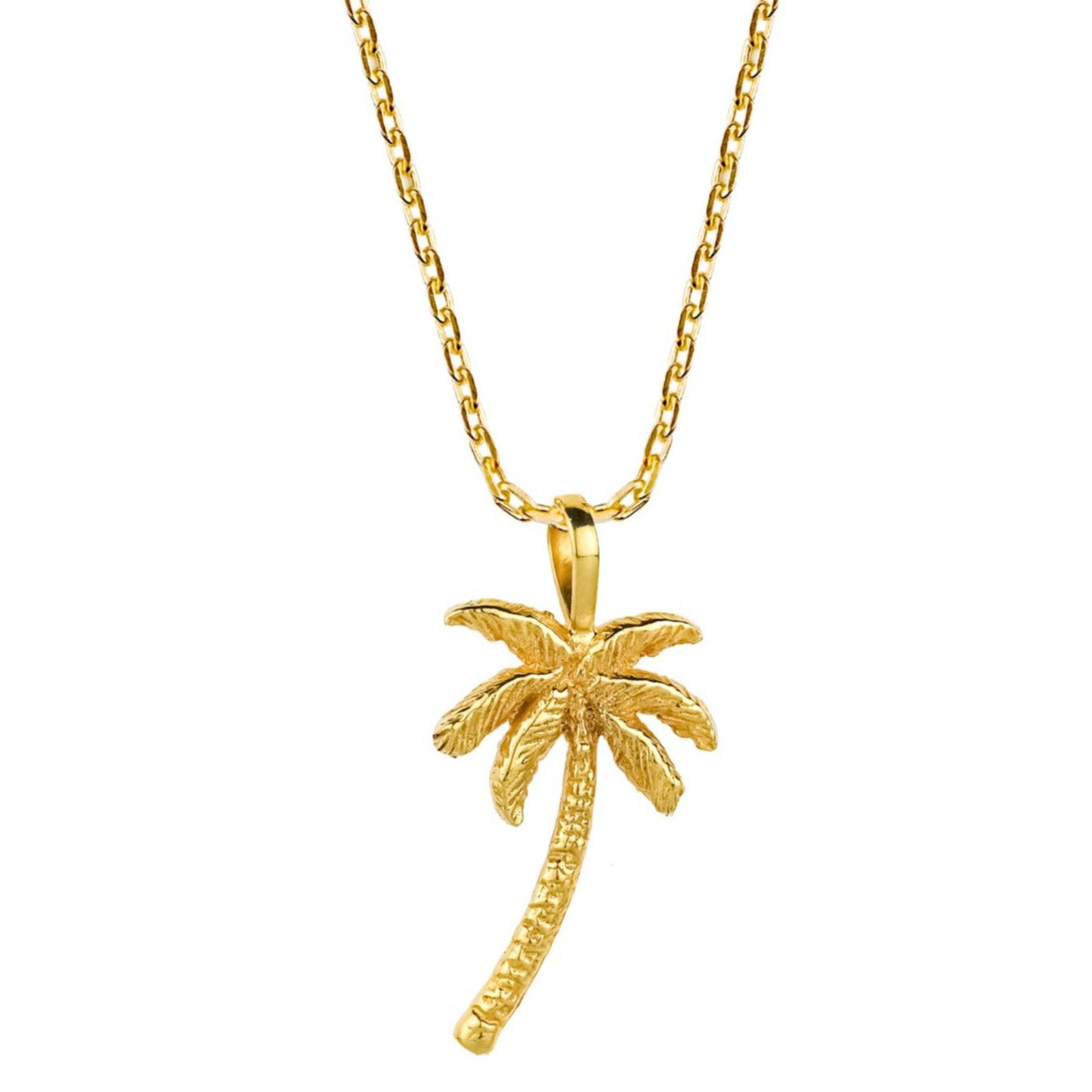 Gold Plated Palm Tree Necklace