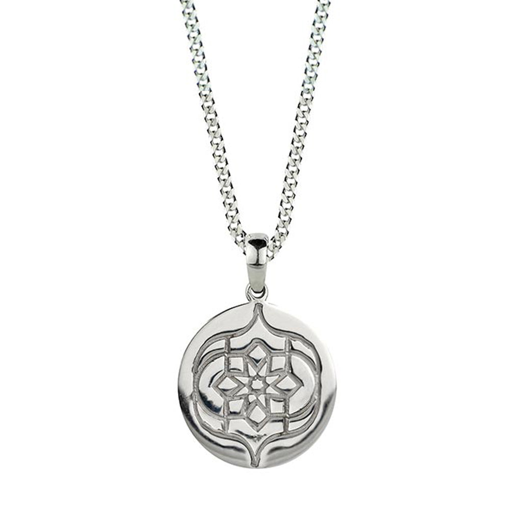 Silver Logo Pendant Necklace