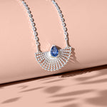 Surya Kyanite Fan Necklace