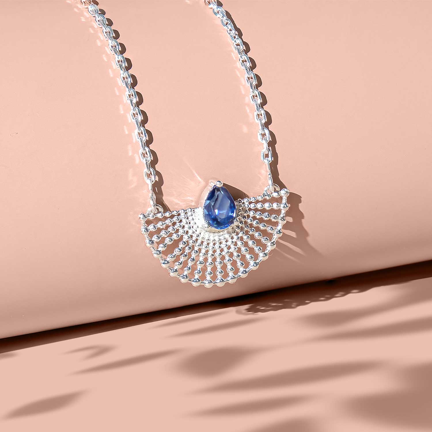 Surya Kyanite Fan Necklace