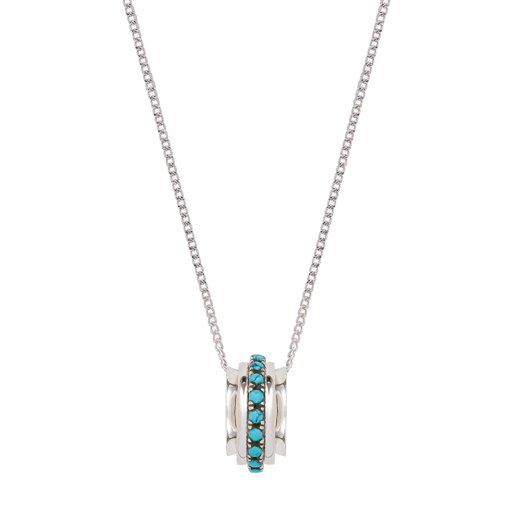 Turquoise Spinning Necklace