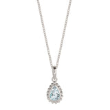March Birthstone Aquamarine Necklace
