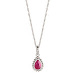 Ruby Birthstone Necklace
