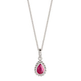 Ruby Birthstone Necklace