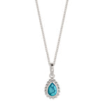 December Birthstone Turquoise Silver Necklace