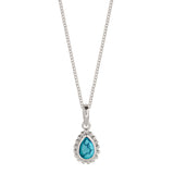 December Birthstone Turquoise Silver Necklace