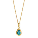 December Birthstone Turquoise Gold Necklace