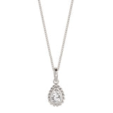 April White Topaz Birthstone Necklace