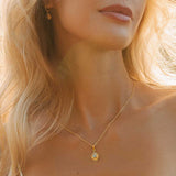 Solar Eclipse Necklace - Gold