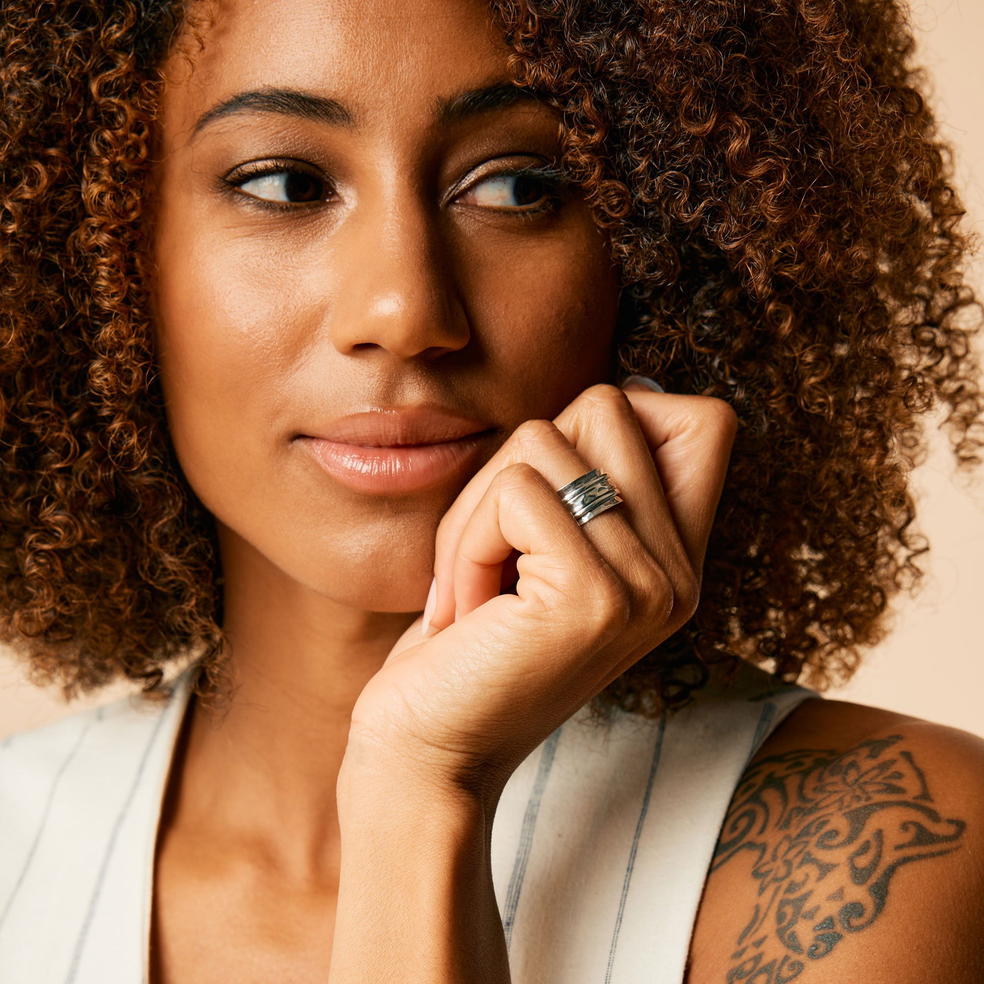 Karma Abundance Silver Spinning Ring