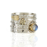 Secret Garden Silver Ring - Moonstone