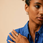 Maharani Spin and Wish Spinning Ring and Hoop Earrings