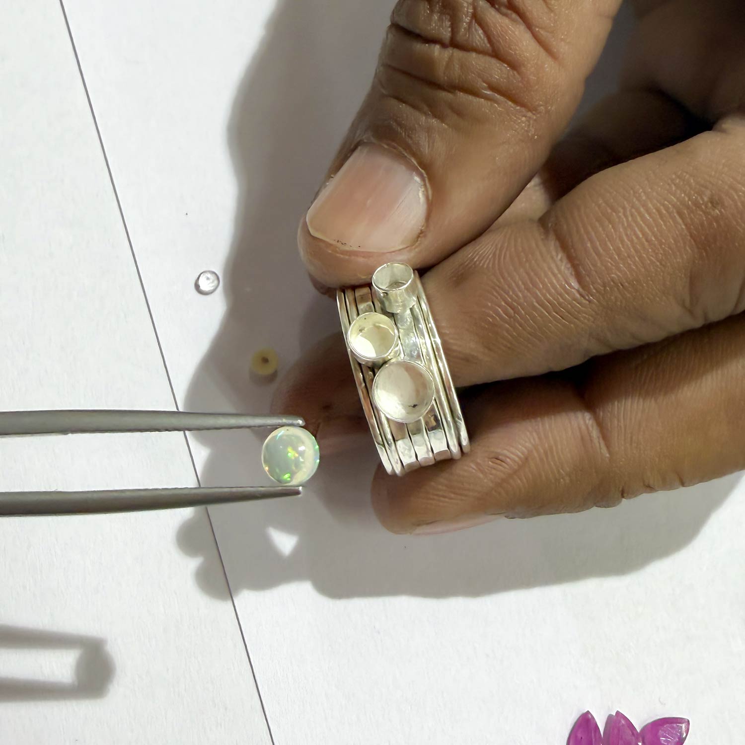 Handpicked Gemstones, Personalised Rings, Custom Jewellery, Gifts For Her, Gemstone Spinning Rings, Sterling Silver Spinning Ring, Genuine Gemstones