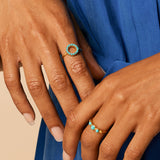 LAKSHMI TURQUOISE RING GOLD