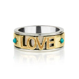 LOVE ROCKS SPINNING RING