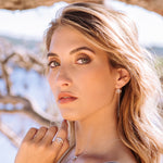 Silver Eye of Intuition Jewellery, Silver Eye Threader Earrings, Silver Chain Threader Earrings