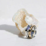 Silver Tanzanite Spinning Ring