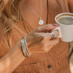 Aura Magic Turquoise Spinning Ring and Aura Magic Spinning Bangle Gift Set, Ring and Bangle Set, December Birthstone