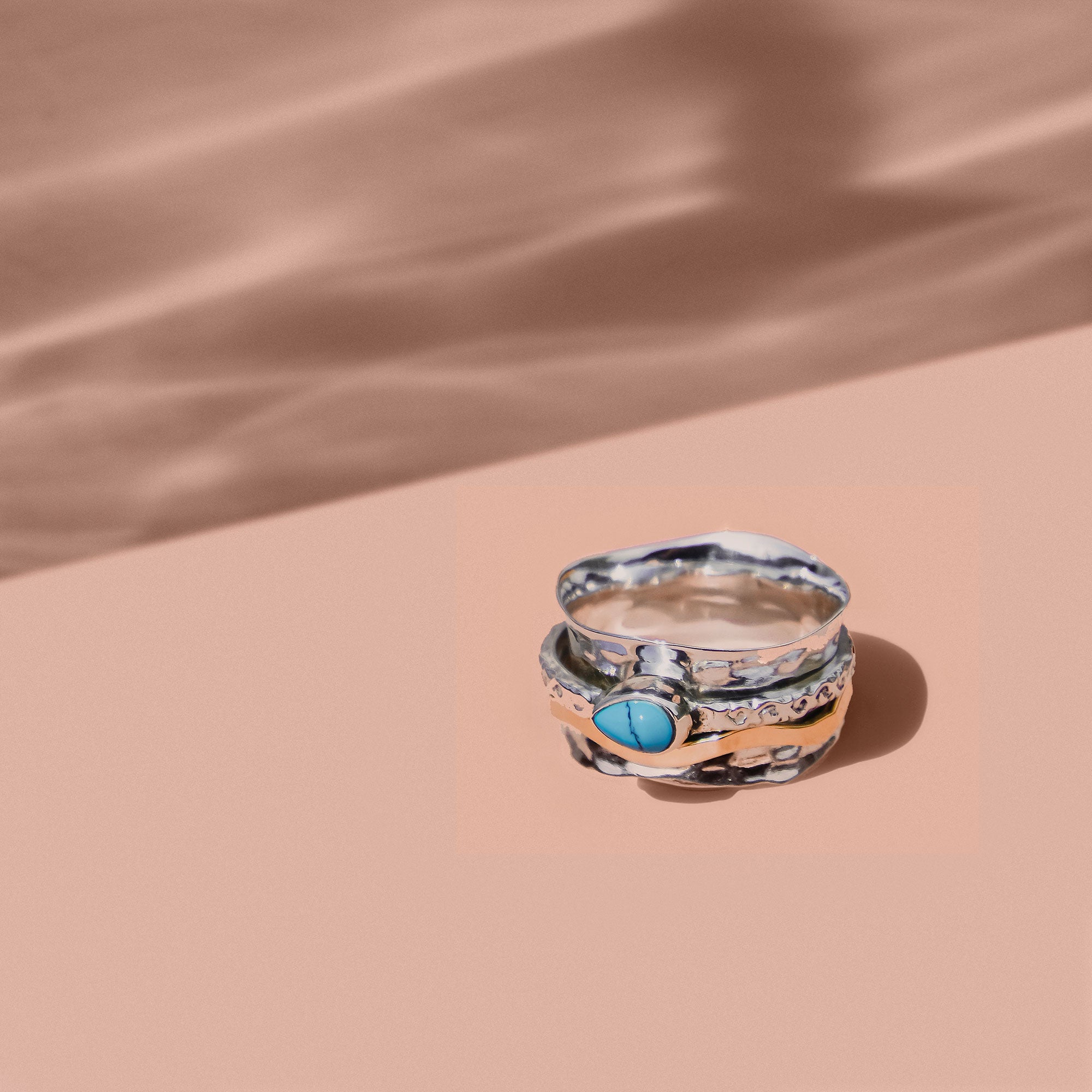Aura Magic Turquoise Spinning Ring