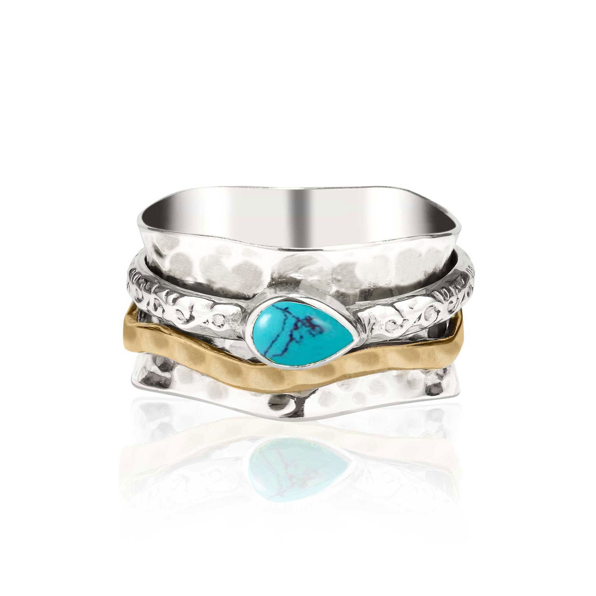 Aura Magic Turquoise Spinning Ring