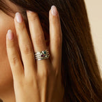 Ananda Gemstone Spin meditation ring