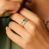 TRILLION RAWA RING GREEN ONYX