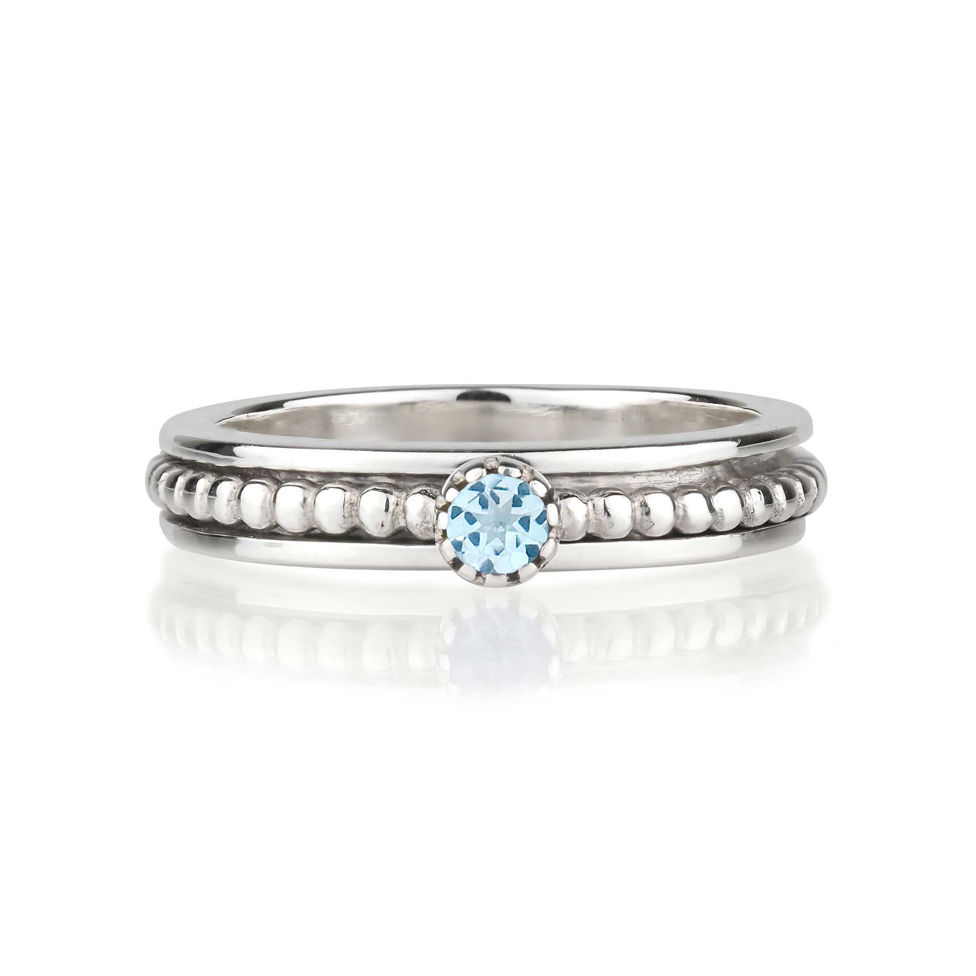 Lalita Spinning Ring - Blue Topaz