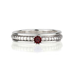 Silver Garnet Spinning Ring, Garnet Spinning Ring, January Birthstone Spinner Ring, Garnet Spin Ring, Gemstone Spinning Ring