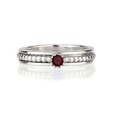 Silver Garnet Spinning Ring, Garnet Spinning Ring, January Birthstone Spinner Ring, Garnet Spin Ring, Gemstone Spinning Ring